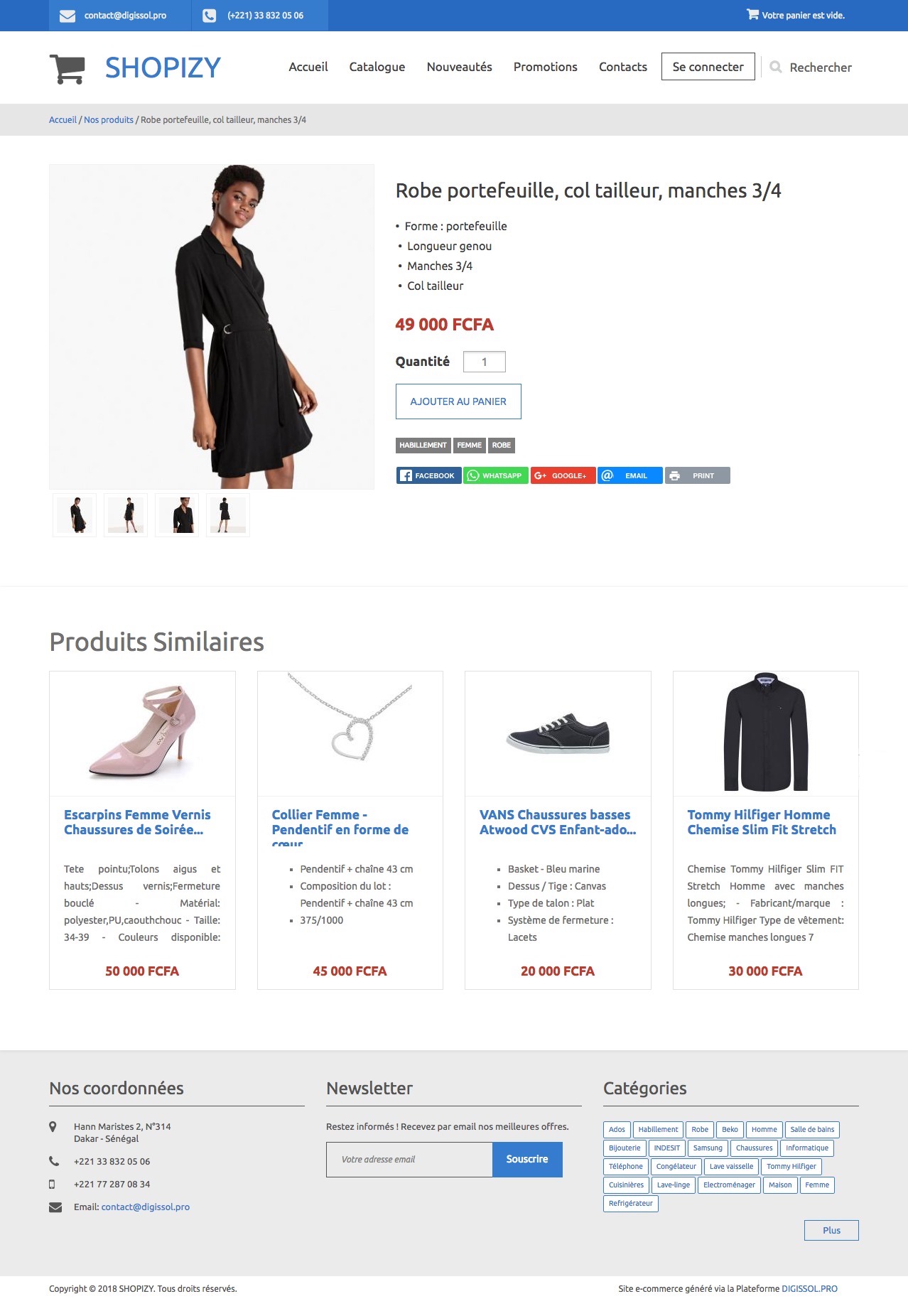 Digi Shop Solution - Page produit